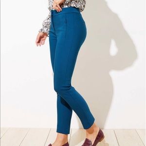 NWT LOFT High Waist Zip Pocket Skinny Ankle Pants